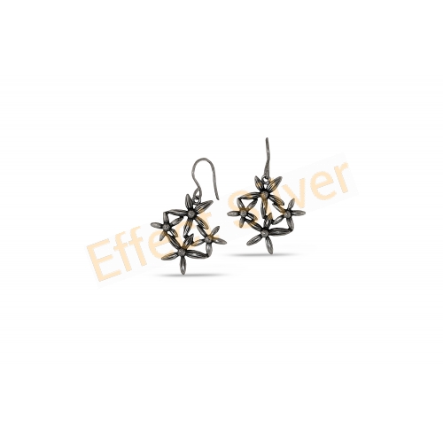Silver Earrings - Flowers
